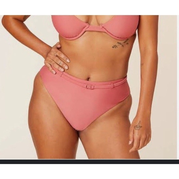 Andie Swimwear The Riviera High Waisted Bottom Women Sz Med Punch Sculpting NWT - Picture 4 of 8